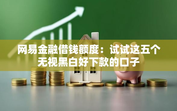 网易金融借钱额度：试试这五个无视黑白好下款的口子