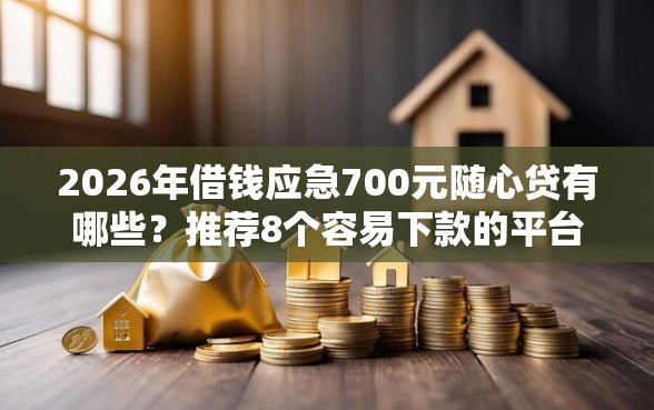 2026年借钱应急700元随心贷有哪些？推荐8个容易下款的平台