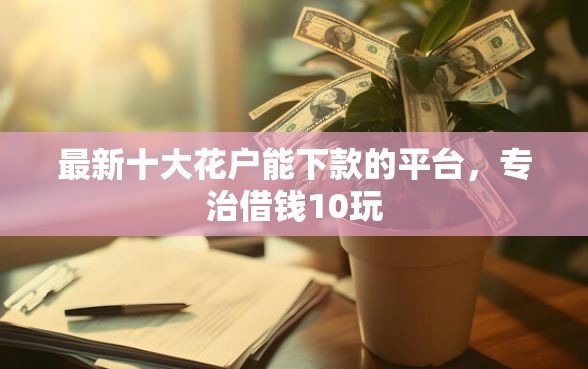 最新十大花户能下款的平台，专治借钱10玩