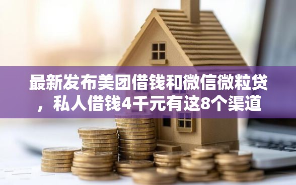 最新发布美团借钱和微信微粒贷，私人借钱4千元有这8个渠道