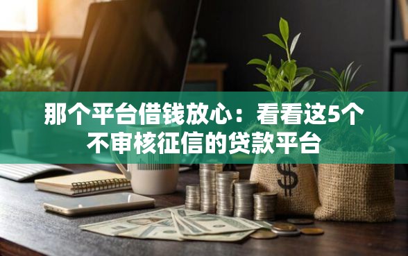 那个平台借钱放心：看看这5个不审核征信的贷款平台
