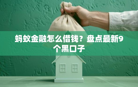 蚂蚁金融怎么借钱？盘点最新9个黑口子