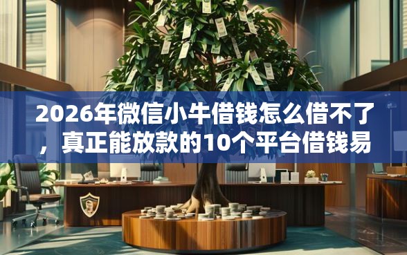 2026年微信小牛借钱怎么借不了，真正能放款的10个平台借钱易通过不看征信推荐