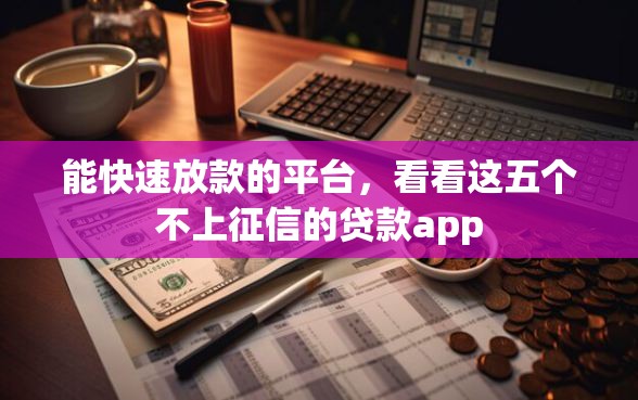能快速放款的平台，看看这五个不上征信的贷款app