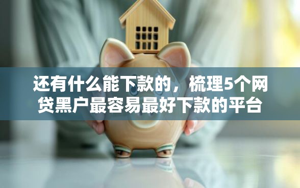 还有什么能下款的，梳理5个网贷黑户最容易最好下款的平台