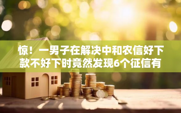 惊！一男子在解决中和农信好下款不好下时竟然发现6个征信有问题还可以借钱出来的平台，事后分享了出来