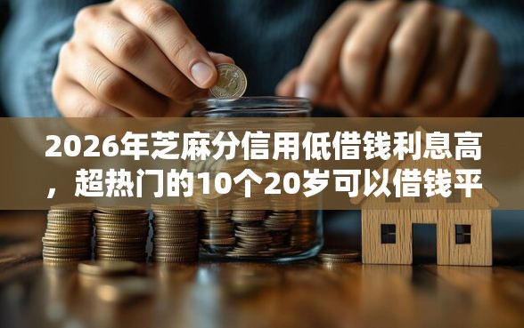 2026年芝麻分信用低借钱利息高，超热门的10个20岁可以借钱平台不查征信的平台推荐