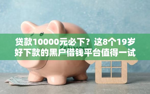 贷款10000元必下？这8个19岁好下款的黑户借钱平台值得一试