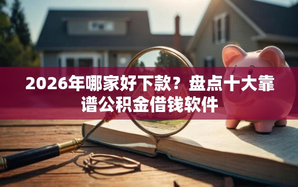 2026年哪家好下款？盘点十大靠谱公积金借钱软件