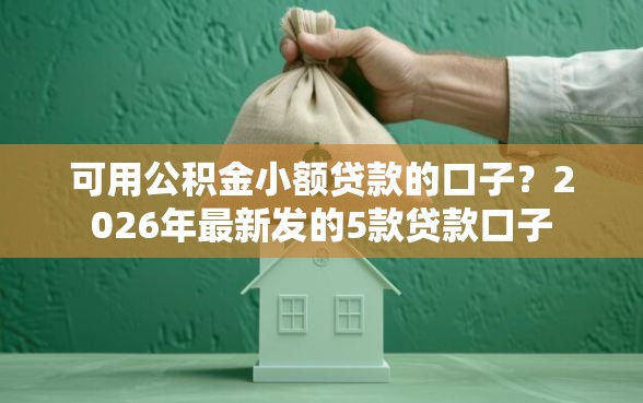 可用公积金小额贷款的口子？2026年最新发的5款贷款口子