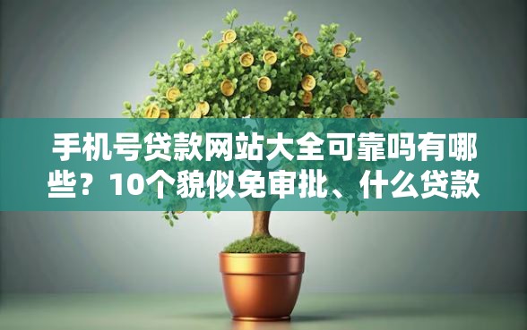 手机号贷款网站大全可靠吗有哪些？10个貌似免审批、什么贷款平台好通过合集