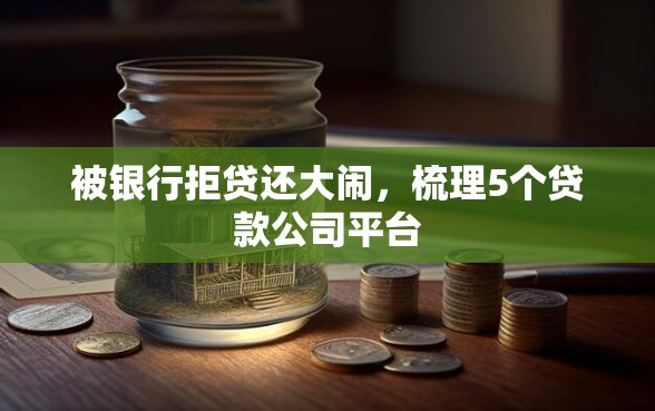 被银行拒贷还大闹，梳理5个贷款公司平台