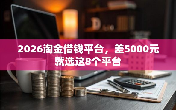 2026淘金借钱平台，差5000元就选这8个平台