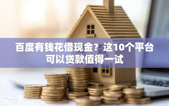百度有钱花借现金？这10个平台可以贷款值得一试