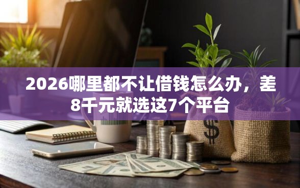 2026哪里都不让借钱怎么办，差8千元就选这7个平台