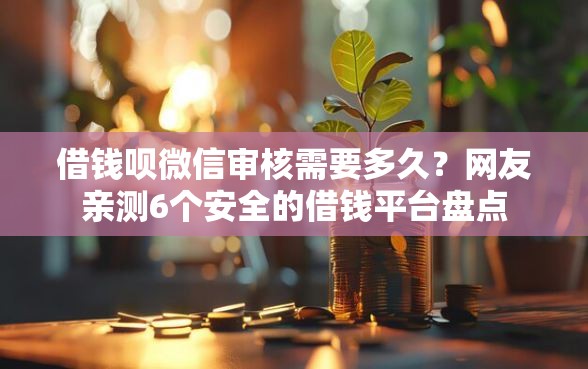 借钱呗微信审核需要多久？网友亲测6个安全的借钱平台盘点