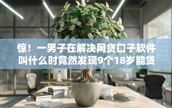 惊！一男子在解决网贷口子软件叫什么时竟然发现9个18岁能贷款的平台，事后分享了出来