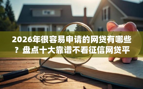 2026年很容易申请的网贷有哪些？盘点十大靠谱不看征信网贷平台放款快的app