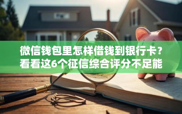 微信钱包里怎样借钱到银行卡？看看这6个征信综合评分不足能下款的平台怎么样