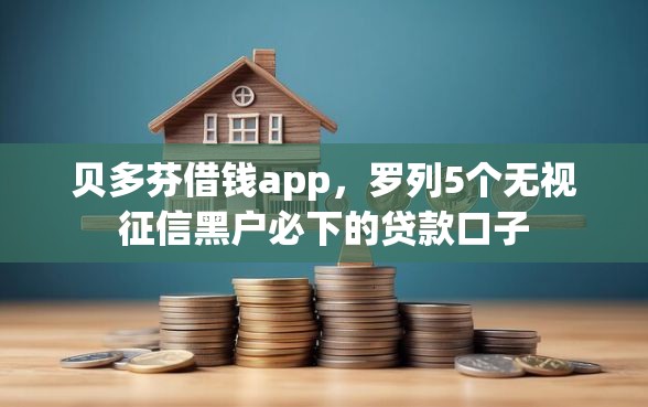 贝多芬借钱app，罗列5个无视征信黑户必下的贷款口子