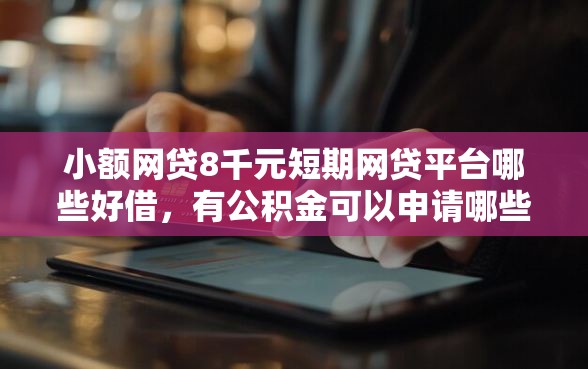 小额网贷8千元短期网贷平台哪些好借，有公积金可以申请哪些贷款平台的6个平台介绍