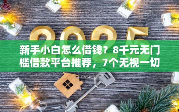 新手小白怎么借钱？8千元无门槛借款平台推荐，7个无视一切包下1万的贷款盘点