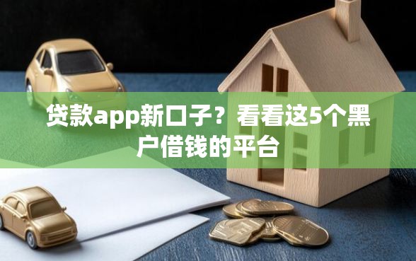 贷款app新口子？看看这5个黑户借钱的平台
