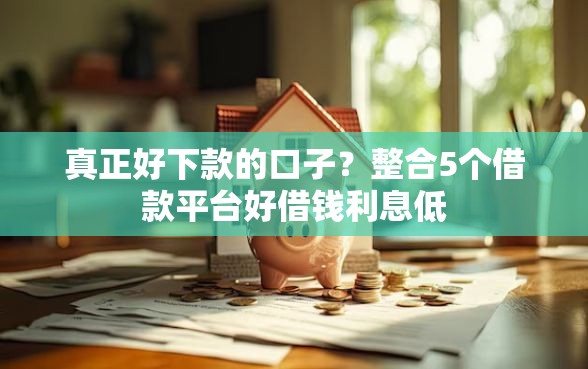 真正好下款的口子？整合5个借款平台好借钱利息低