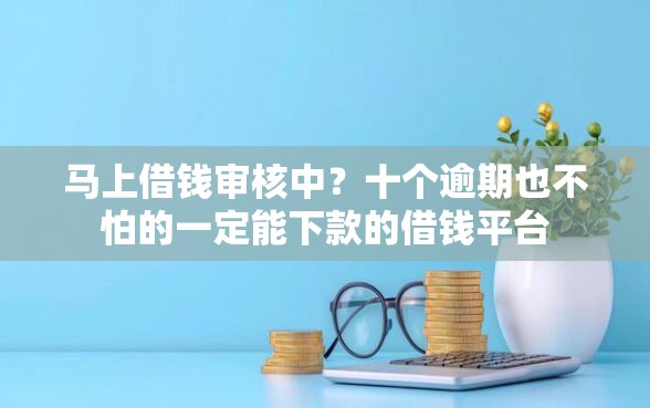 马上借钱审核中？十个逾期也不怕的一定能下款的借钱平台
