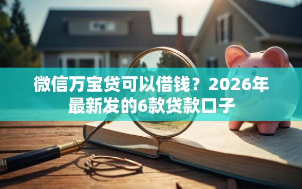 微信万宝贷可以借钱？2026年最新发的6款贷款口子