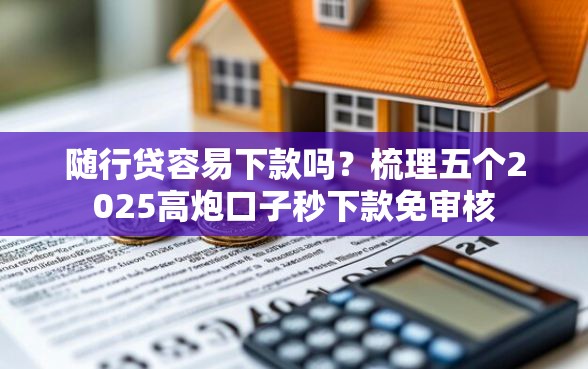 随行贷容易下款吗？梳理五个2025高炮口子秒下款免审核