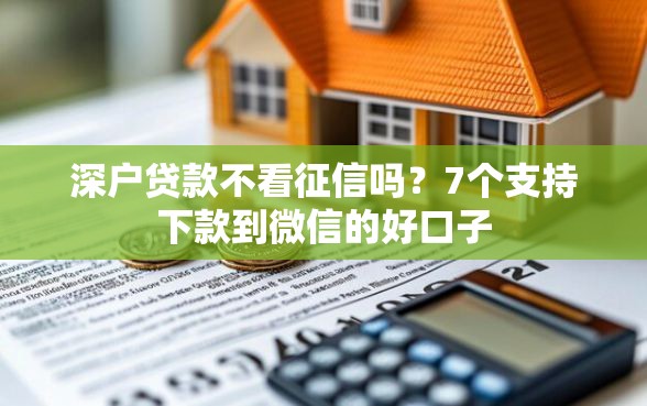 深户贷款不看征信吗？7个支持下款到微信的好口子