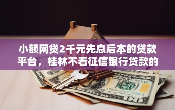 小额网贷2千元先息后本的贷款平台，桂林不看征信银行贷款的7个平台介绍