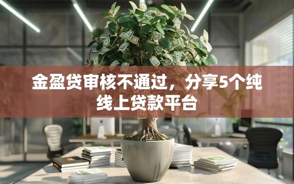 金盈贷审核不通过，分享5个纯线上贷款平台