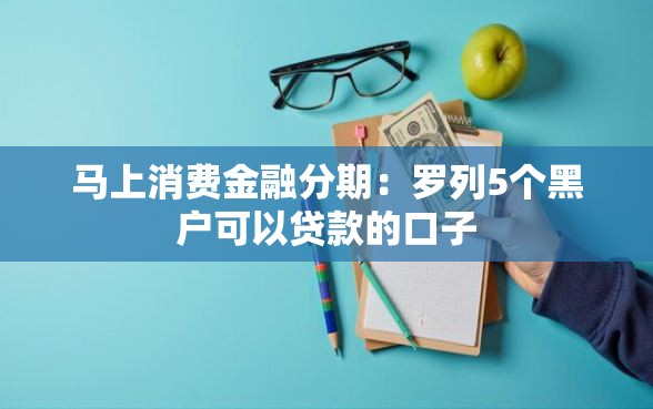 马上消费金融分期：罗列5个黑户可以贷款的口子