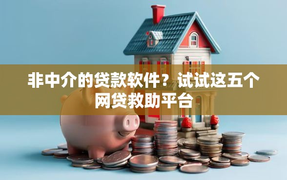 非中介的贷款软件？试试这五个网贷救助平台