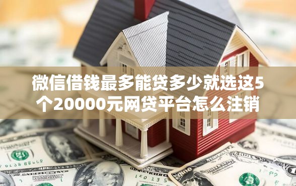 微信借钱最多能贷多少就选这5个20000元网贷平台怎么注销