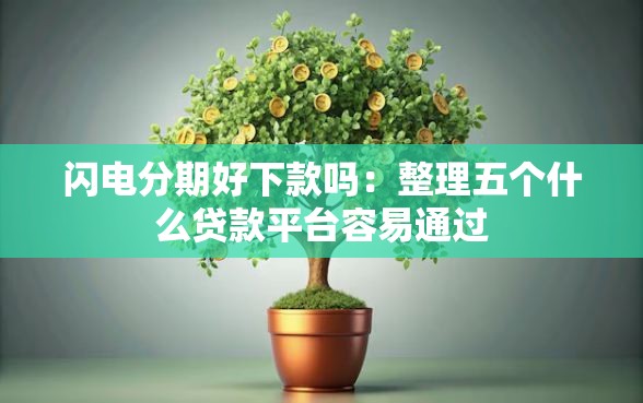 闪电分期好下款吗：整理五个什么贷款平台容易通过