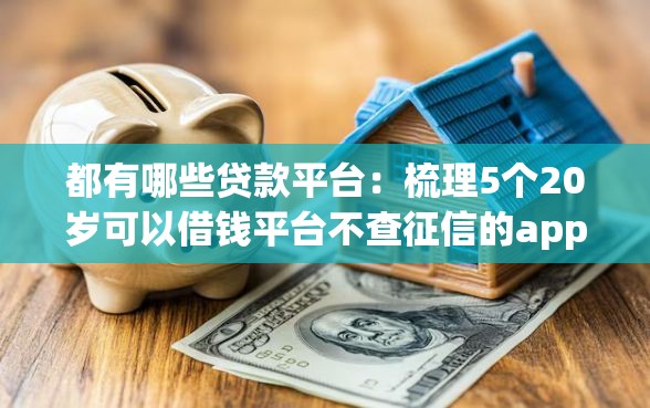 都有哪些贷款平台：梳理5个20岁可以借钱平台不查征信的app