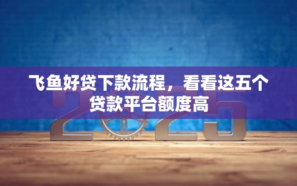 飞鱼好贷下款流程，看看这五个贷款平台额度高