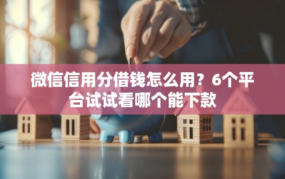 微信信用分借钱怎么用？6个平台试试看哪个能下款
