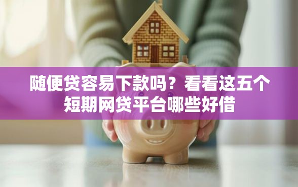 随便贷容易下款吗？看看这五个短期网贷平台哪些好借
