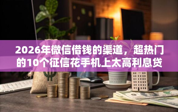 2026年微信借钱的渠道，超热门的10个征信花手机上太高利息贷款软件推荐