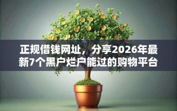 正规借钱网址，分享2026年最新7个黑户烂户能过的购物平台