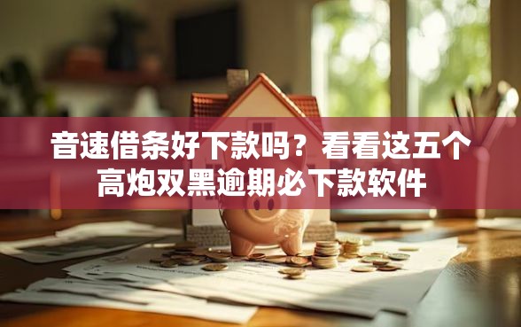 音速借条好下款吗？看看这五个高炮双黑逾期必下款软件