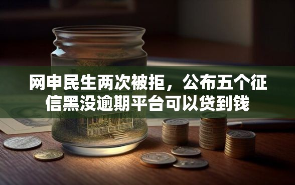 网申民生两次被拒，公布五个征信黑没逾期平台可以贷到钱