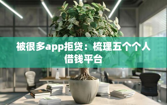 被很多app拒贷：梳理五个个人借钱平台