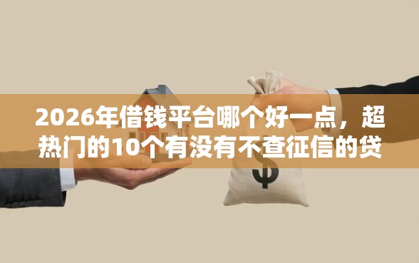 2026年借钱平台哪个好一点，超热门的10个有没有不查征信的贷款平台推荐
