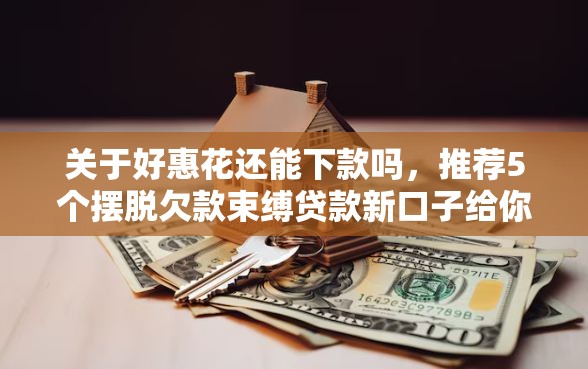 关于好惠花还能下款吗，推荐5个摆脱欠款束缚贷款新口子给你