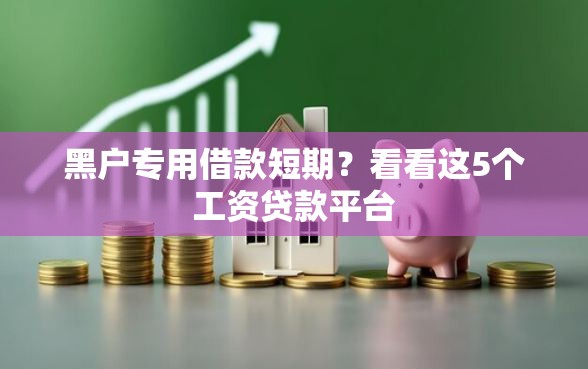 黑户专用借款短期？看看这5个工资贷款平台